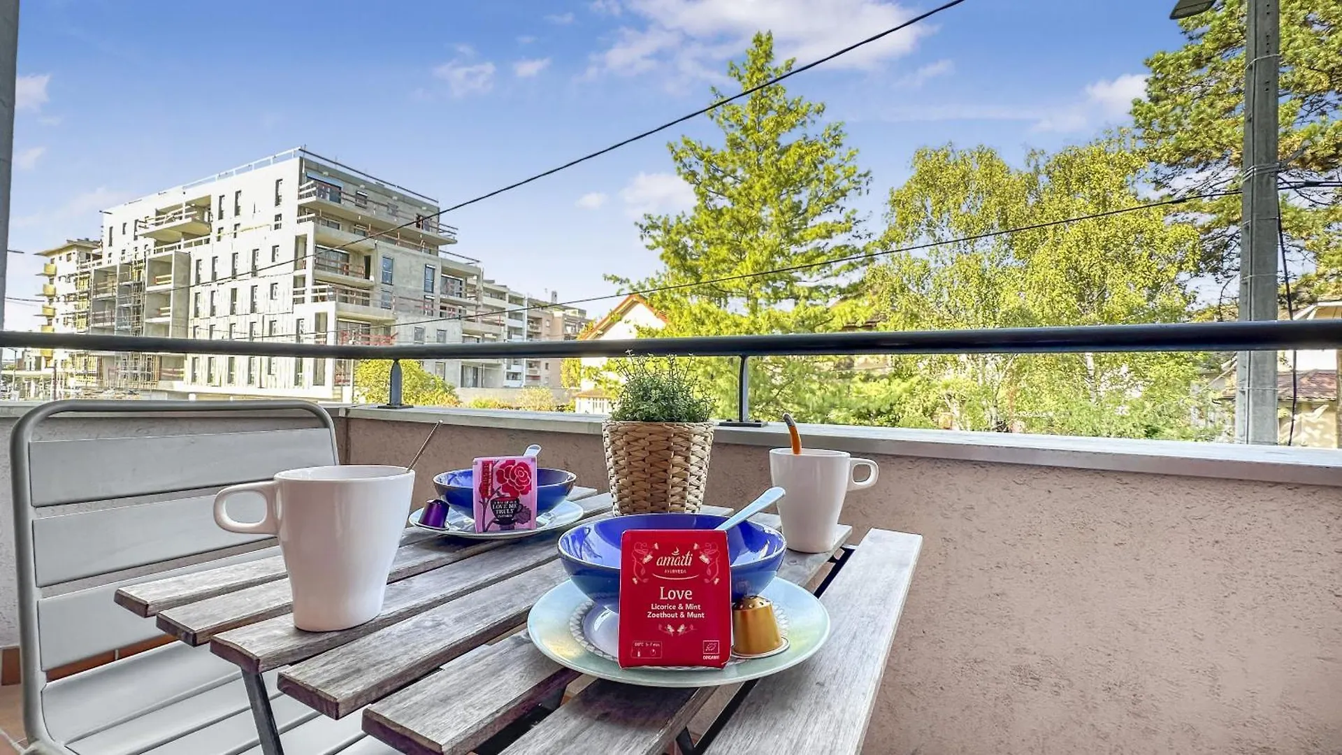 Homey Florissant - Proche Gare / Parking Gratuit / Balcon Prive / Wifi Gratuit Annemasse Appartement