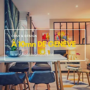 Le Chatelet- Parking Gratuit - Cosy Et Design - A 10 Mn De Geneve Annemasse